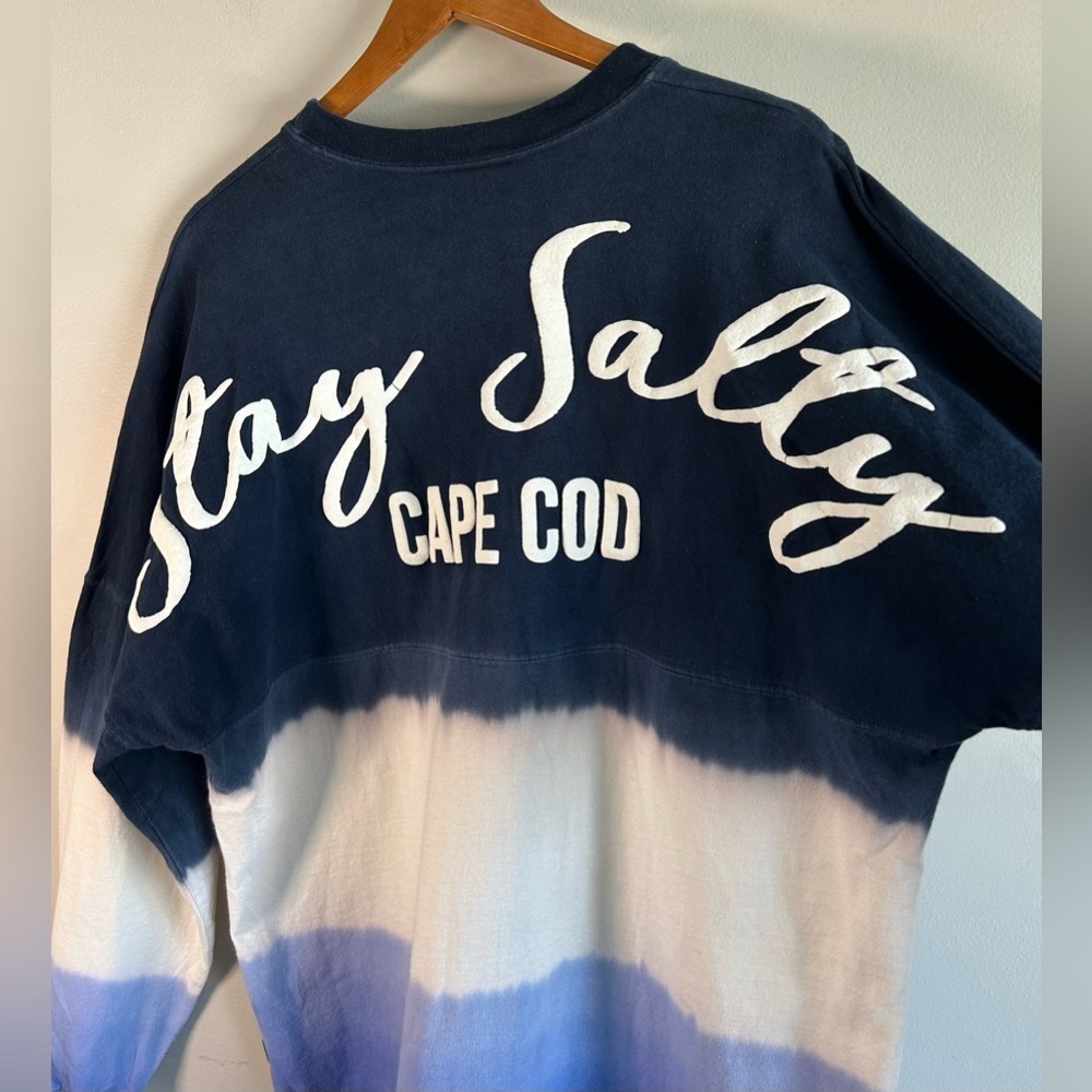 Spirit Jersey Cape Cod Mens T-Shirt Sz M Long Sleeve Vintage Stay Salty Tie Dye - Picture 8 of 12